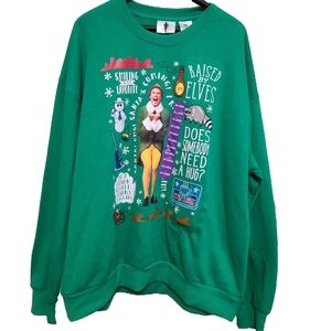 Green Graphic Women's Sweater